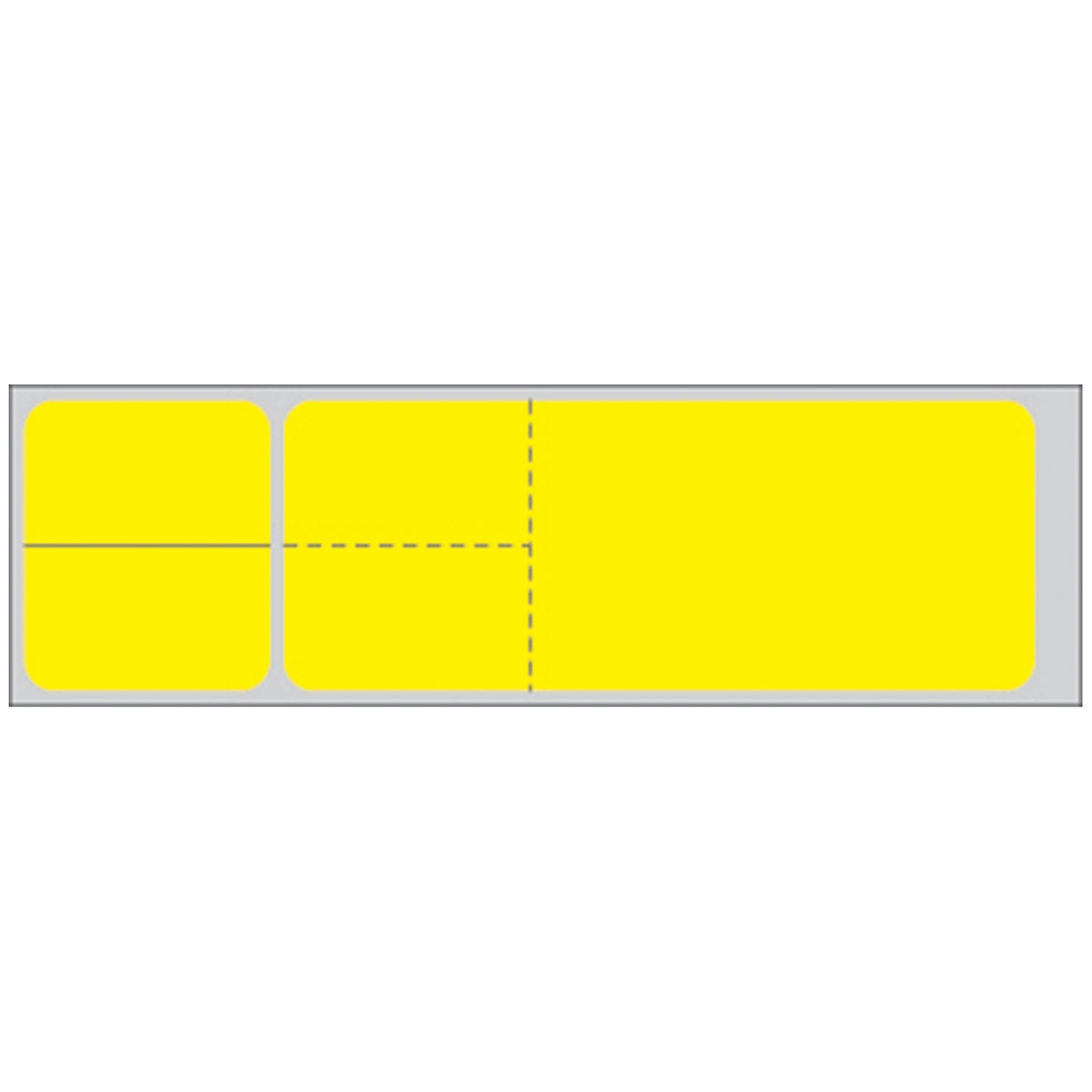 Labeling For Sunquest Lab Information Systems (the FLEXiLAB system), 1 3/16" x 4 1/8", Yellow, Infrared Thermal Glove Adhesive Labels For Direct Thermal Printers (4_" carrier width), 4,300/rl, 2 rl/bx