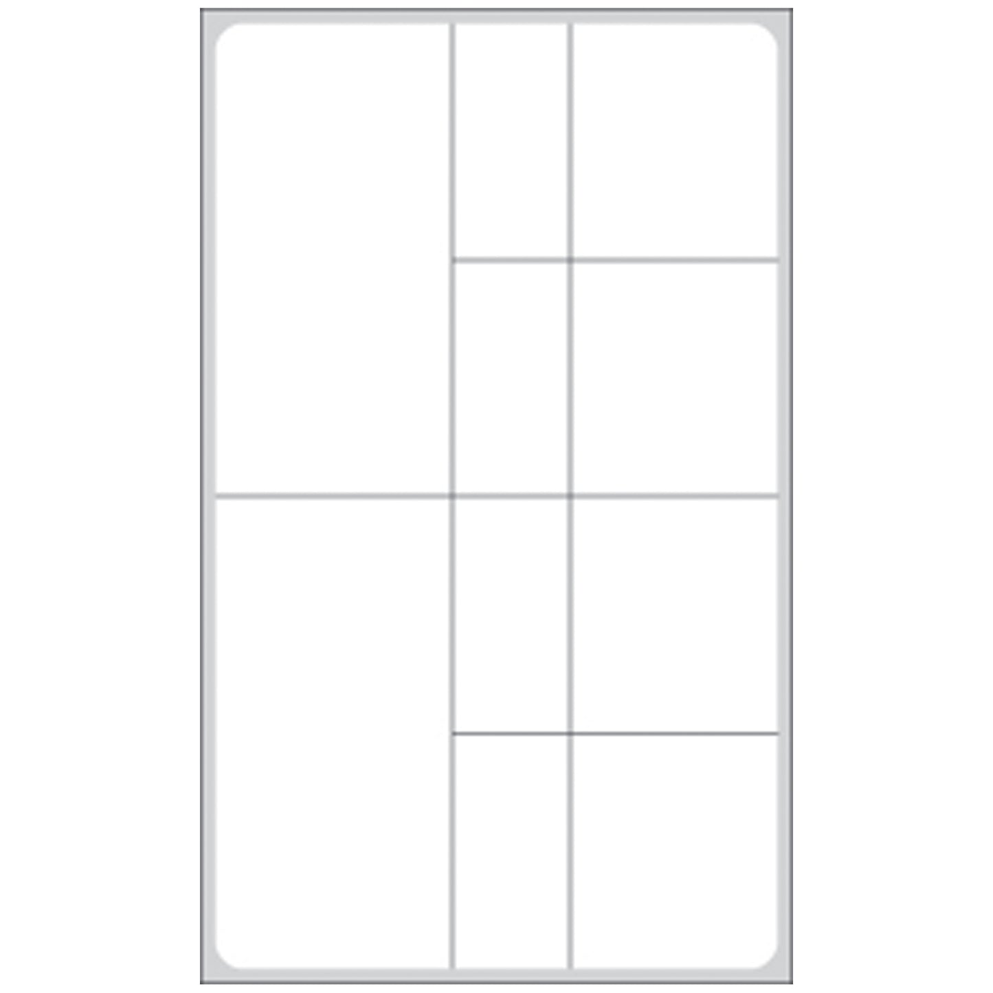 Labeling For VA Hospital & Other Laboratory Systems, 4" x 2 3/8", Infrared Thermal Glove Adhesive Labels For Direct Thermal Printers (2_" carrier width), 800/rl, 4 rl/bx