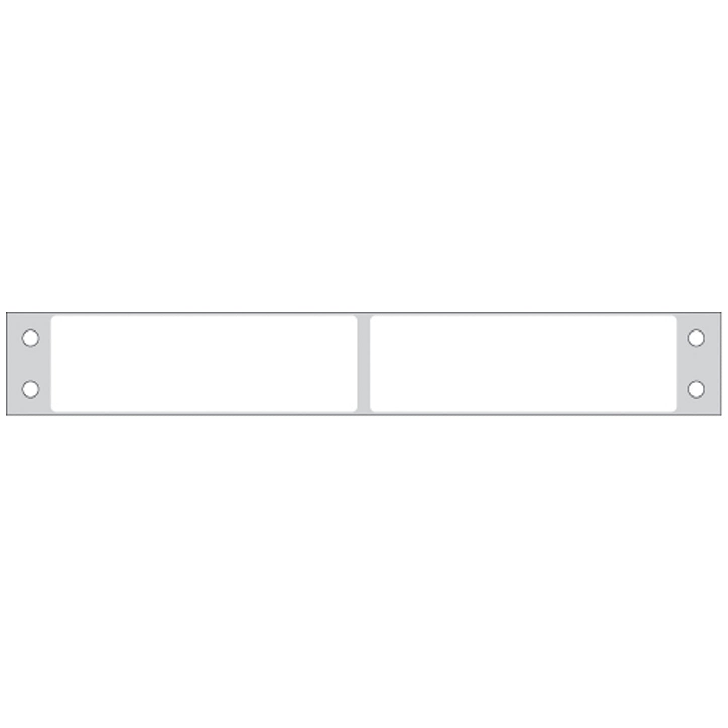 Litho Blank White Labels, Permanent Adhesive, 15/16" x 3", 2 Across, 10,000/bx