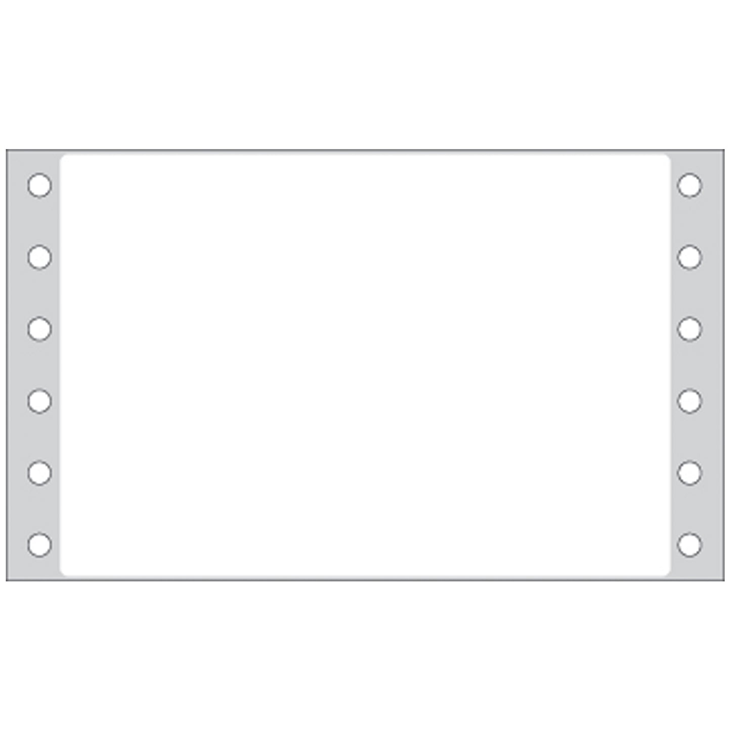 Litho Blank White Labels, Permanent Adhesive, 2 15/16" x 4_", 1 Across, 5,000/bx
