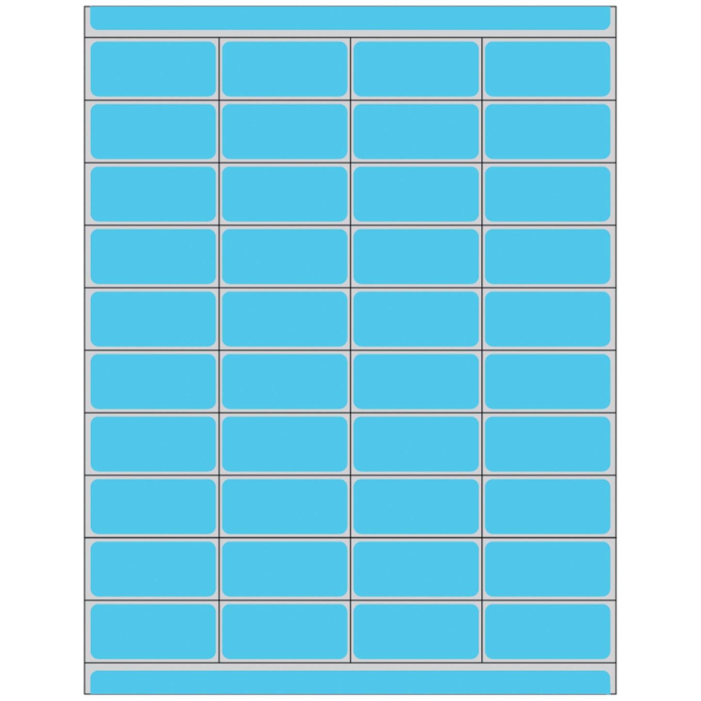 Patient Charge Labels, 7/8" x 2", Blue, 10,000/bx