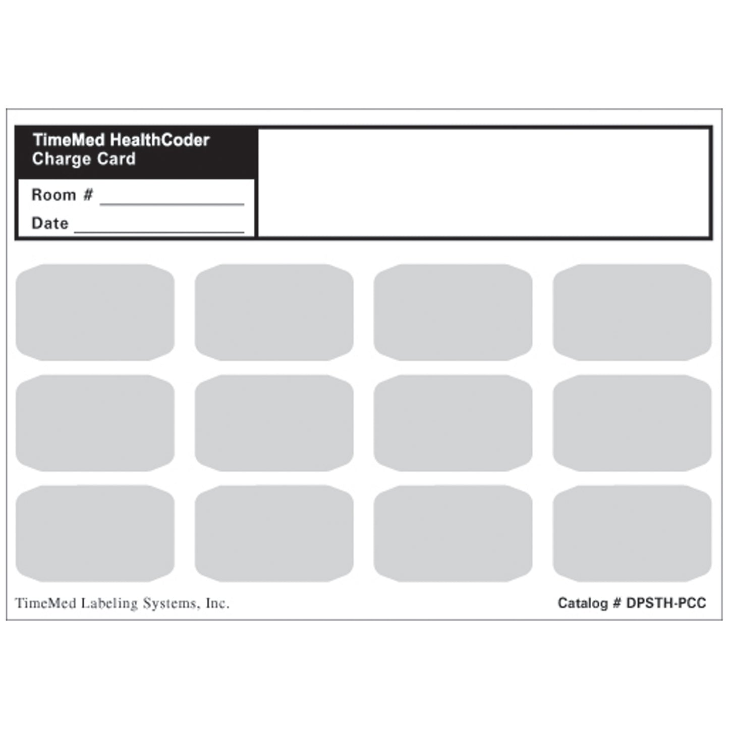 Patient Charge Cards, For All Piggyback Labels, 5" x 7", White, 250/bx