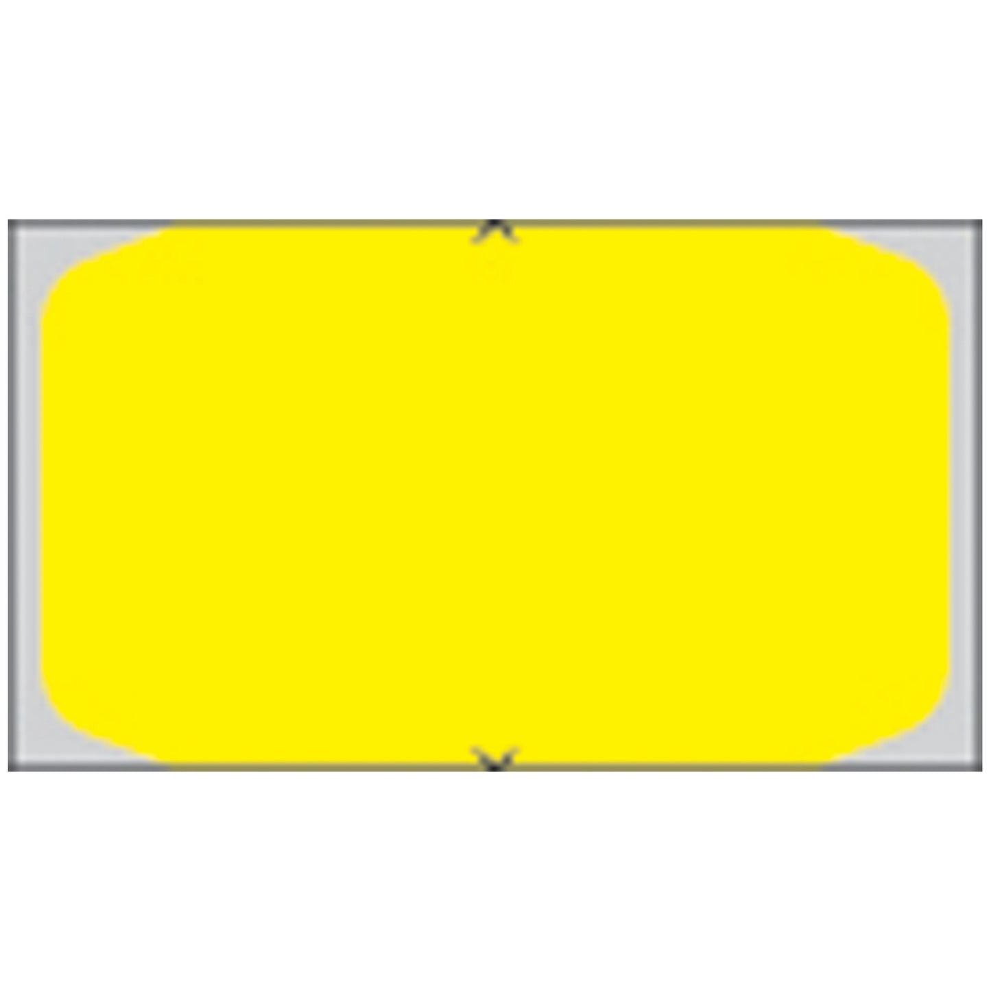 Piggyback, Direct Coated Thermal Labels For 8x00 Printer, .96" x 1.6", Yellow, 3,000/rl, 6 rl/bx