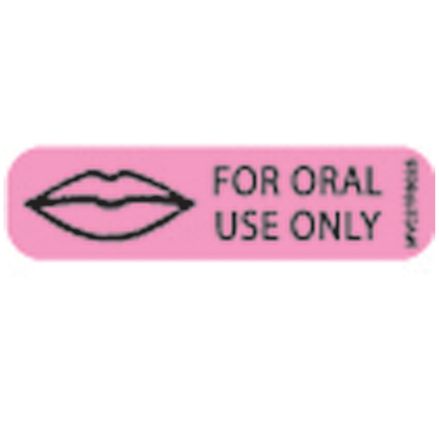 For Oral Use Only Labels For Pharmacy, 1 7/16" x 3/8", Fluorescent Pink, 666/rl