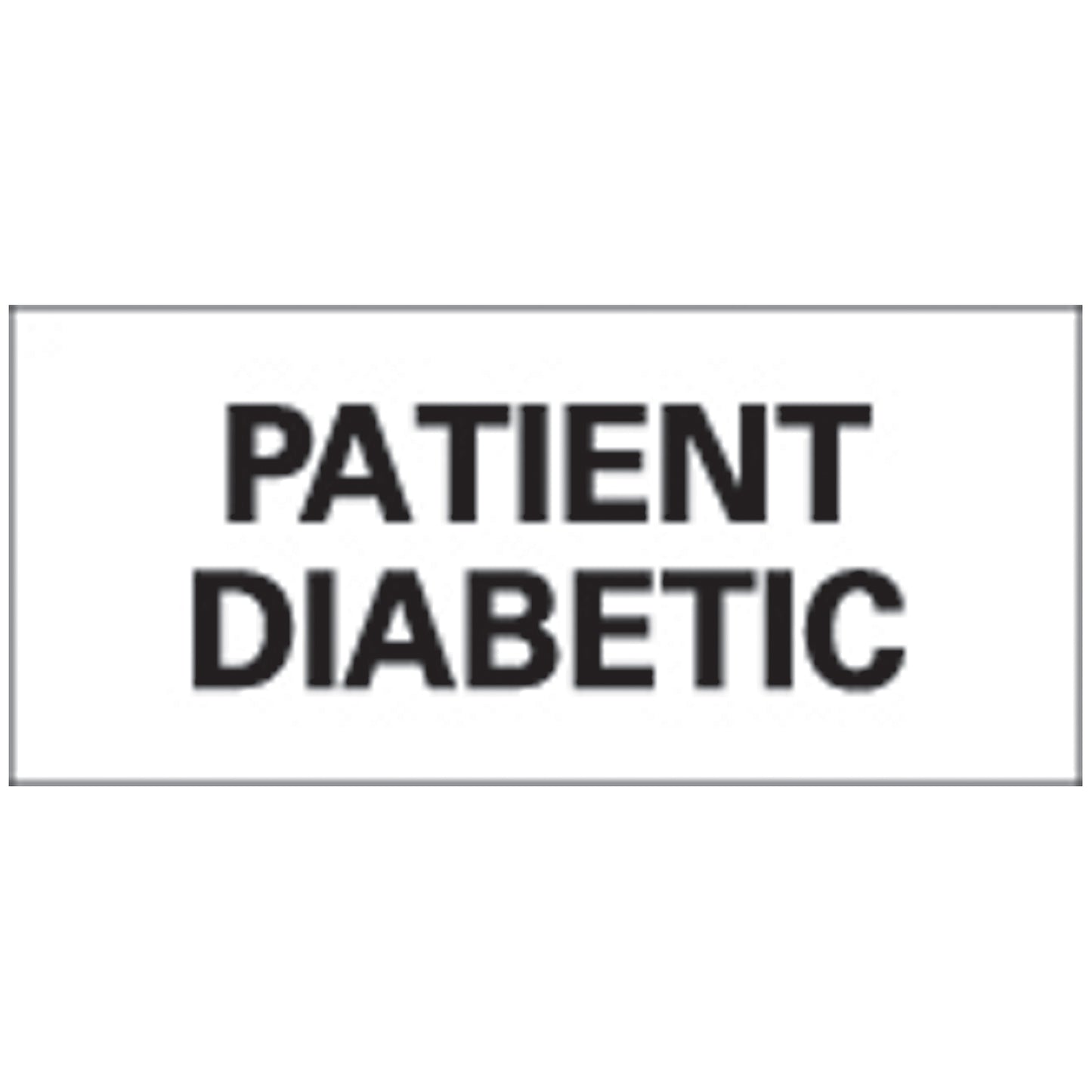 Patient Diabetic Patient Chart Labels, 1" x 2_", White, 222/rl