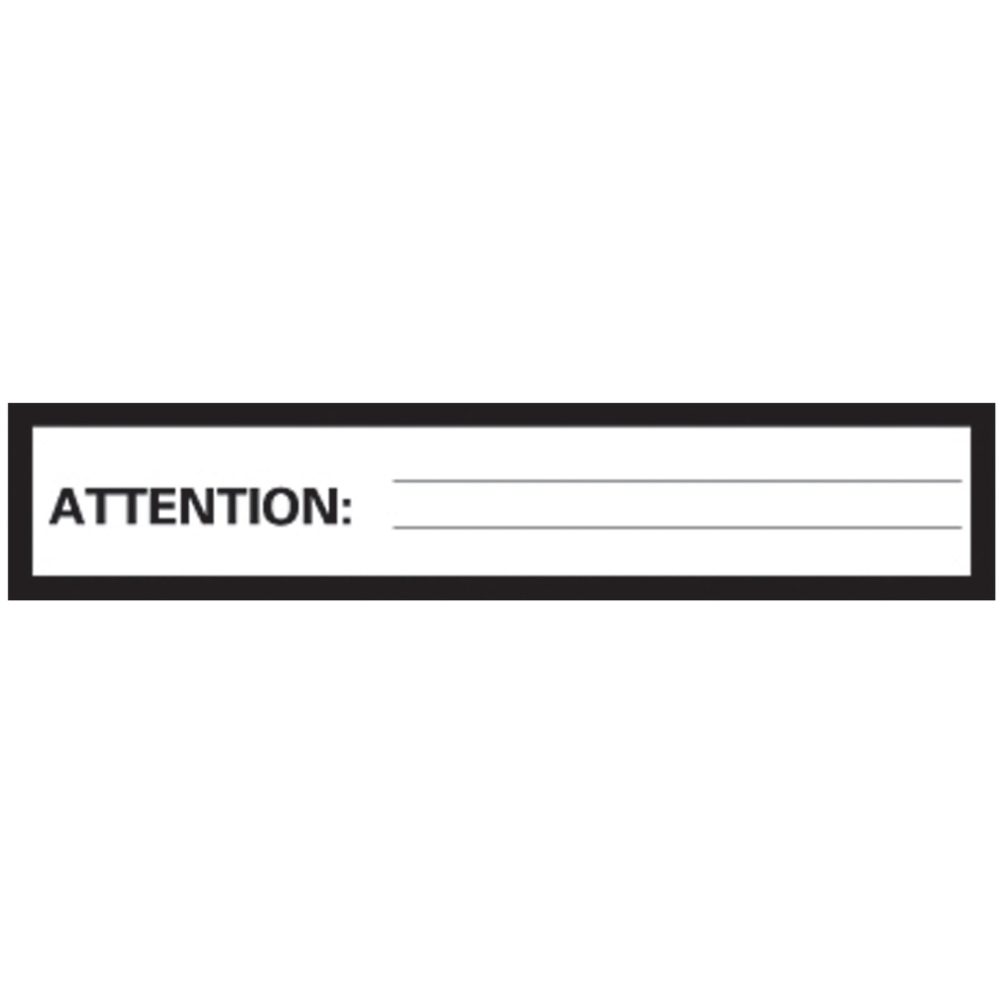 Attention Patient Chart Labels, 1" x 5", White, 100/rl