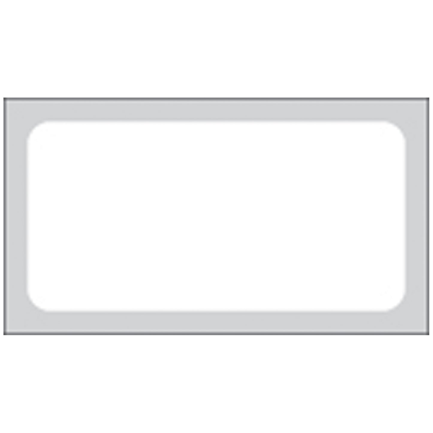 White Labels For General Purpose, 1" x 2", Smudgeproof Litho, Permanent Adhesive, Stripped-and-Perforated