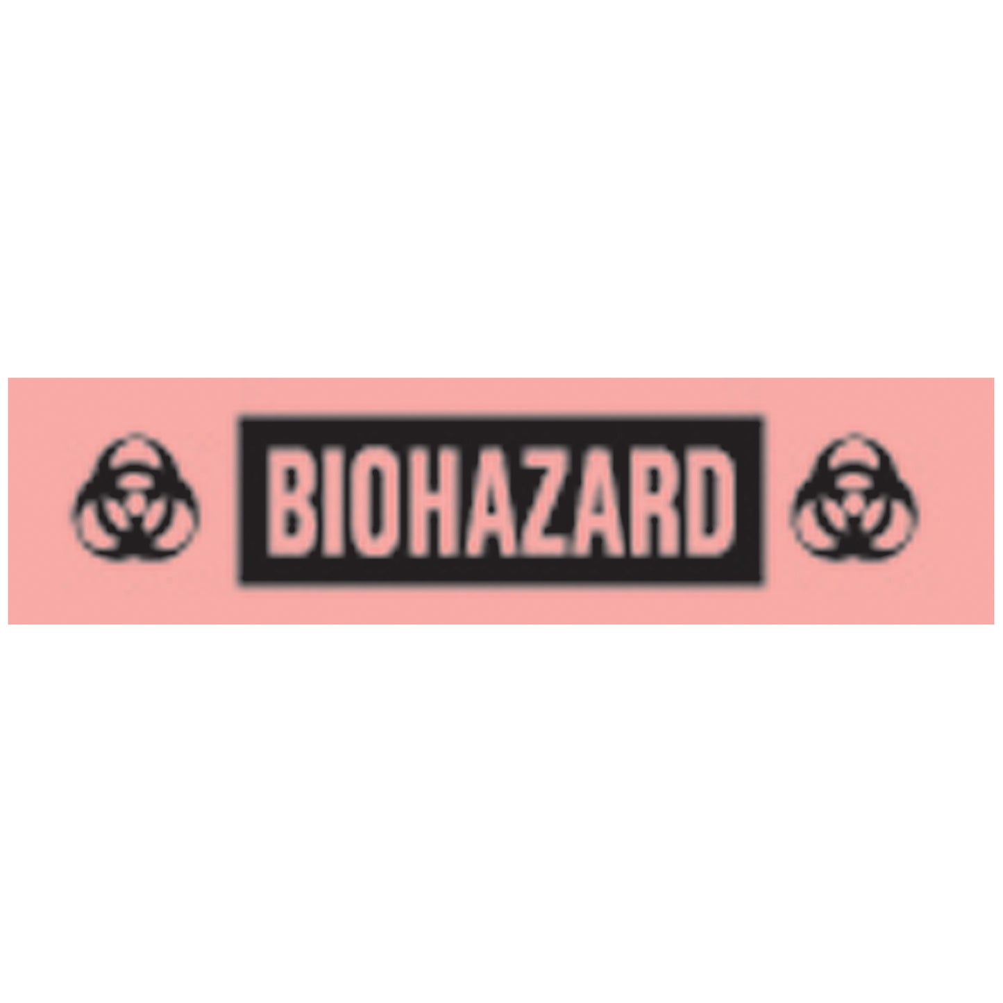 Biohazard Tape, 2" x _", 500" Roll On 1" Core, 250/rl