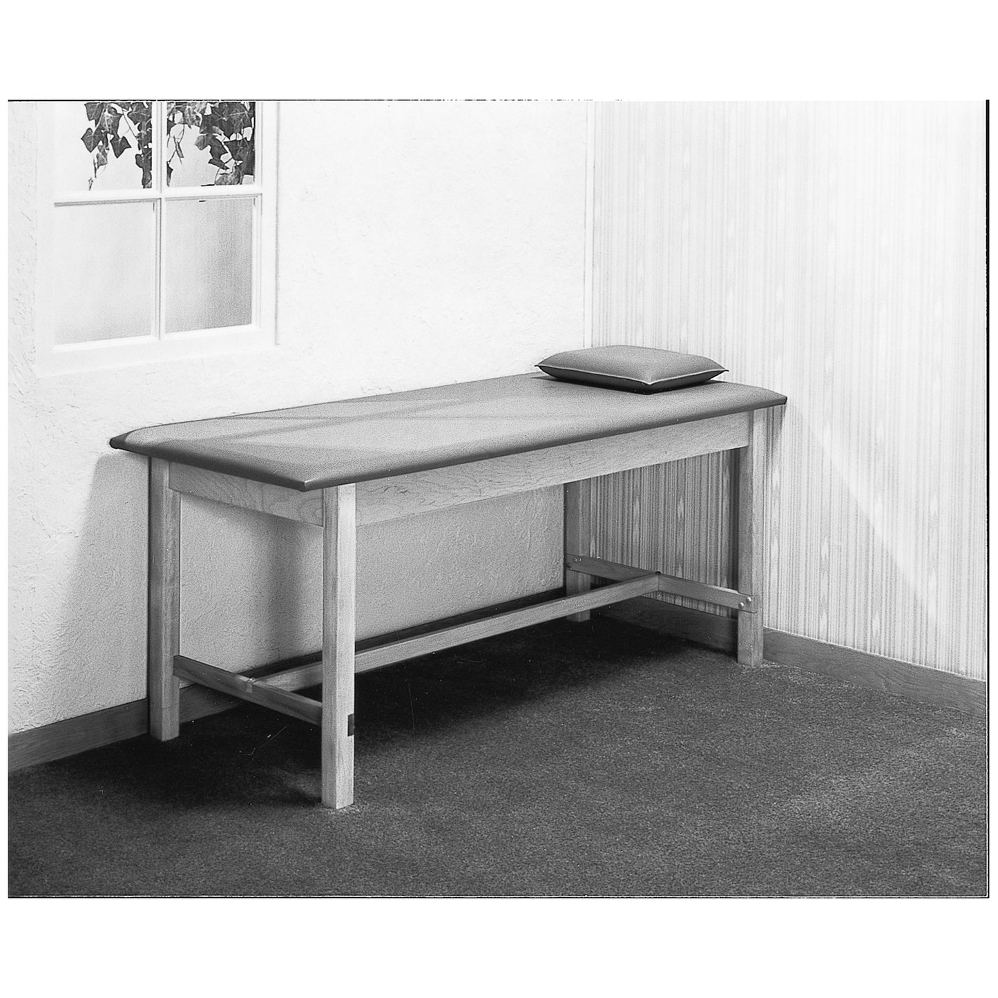 Basic Winthrop Treatment Table, Padded Top & "H" Brace, 30"W x 72"L x 31"H