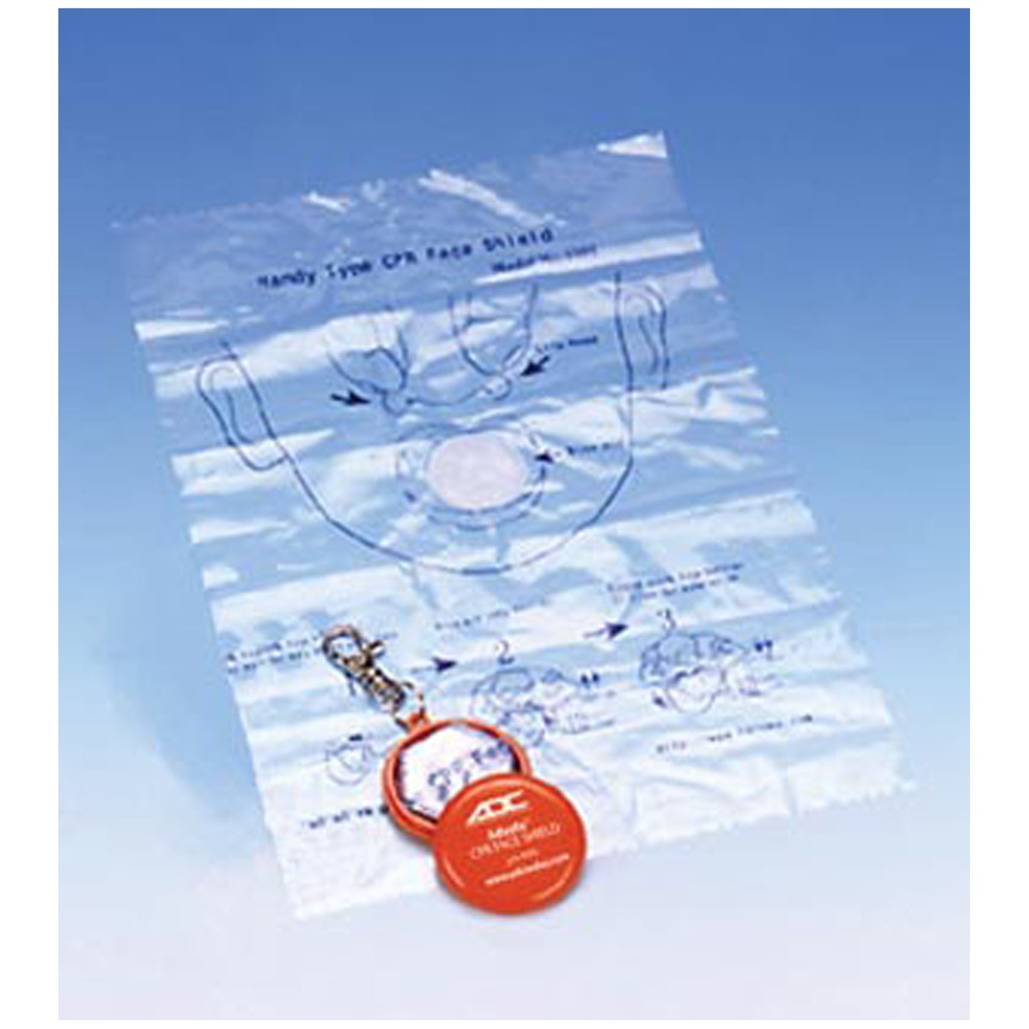 Face Shield with Keychain Case, Royal Blue