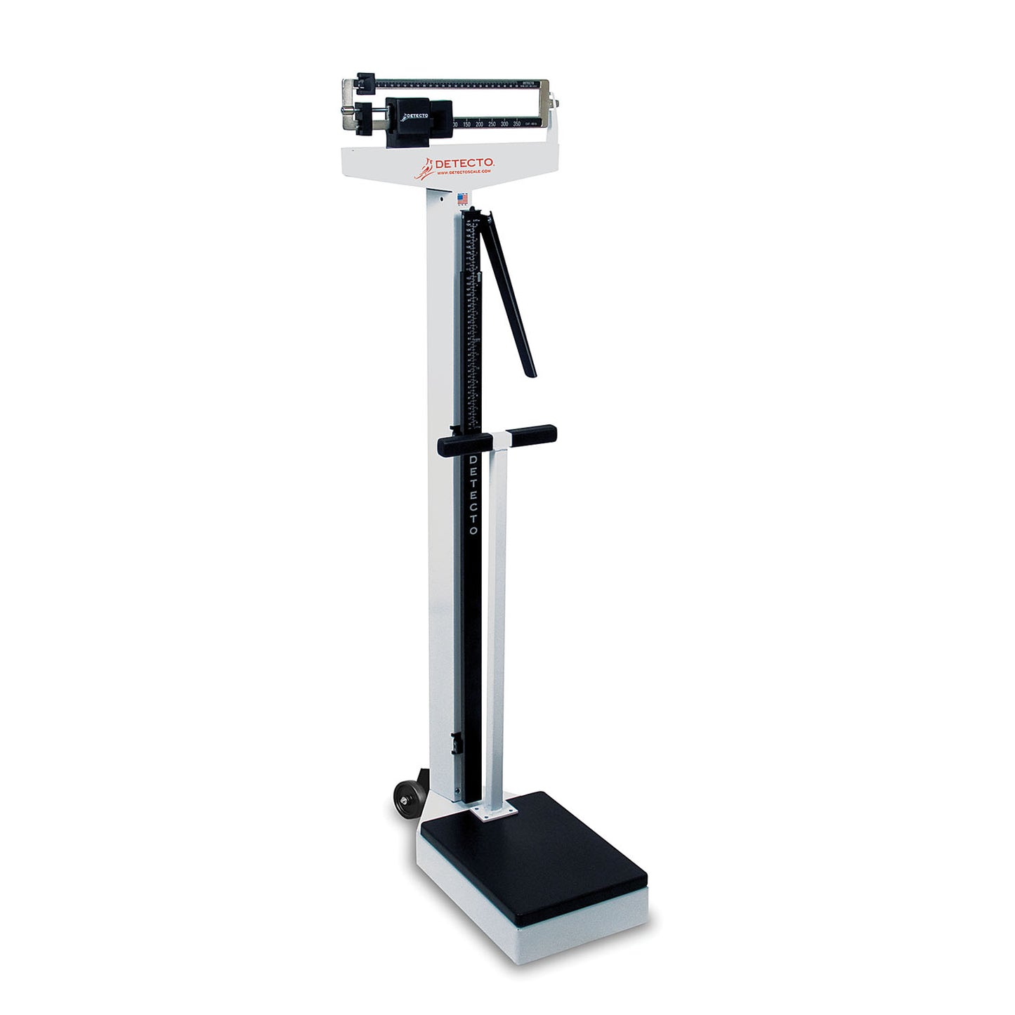 Physician's Scale, Weigh Beam, 450 lb X 4 Oz, Height Rod, Wheels, Handpost (DROP SHIP ONLY)