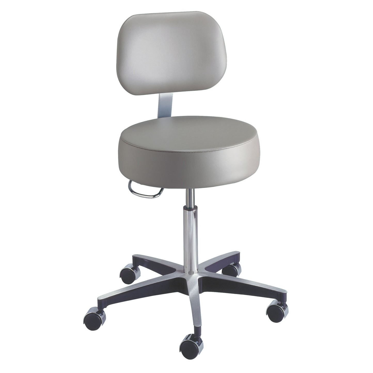 Century Stool, Pneumatic, 17_"-24_", Backrest