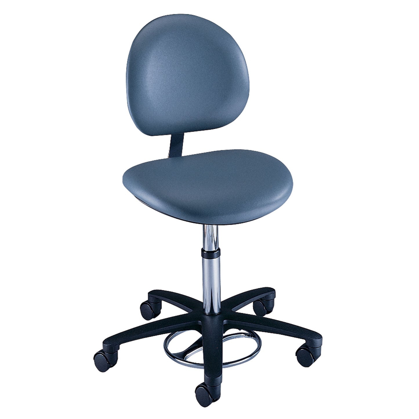 Surgeon Stool, Foot Operated, Pneumatic, Backrest