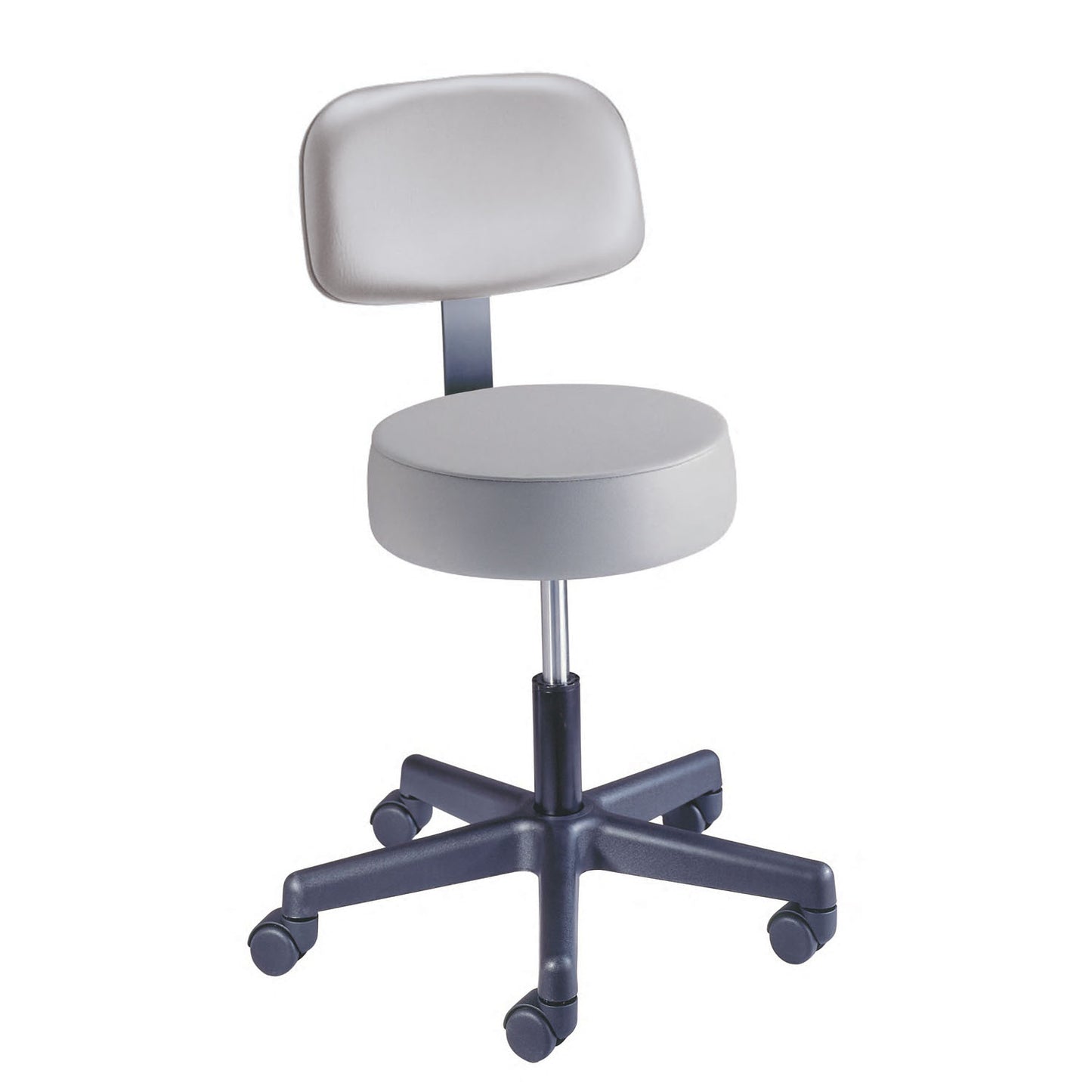 Value Plus Stool, Spinlift, 17"-21_", Backrest