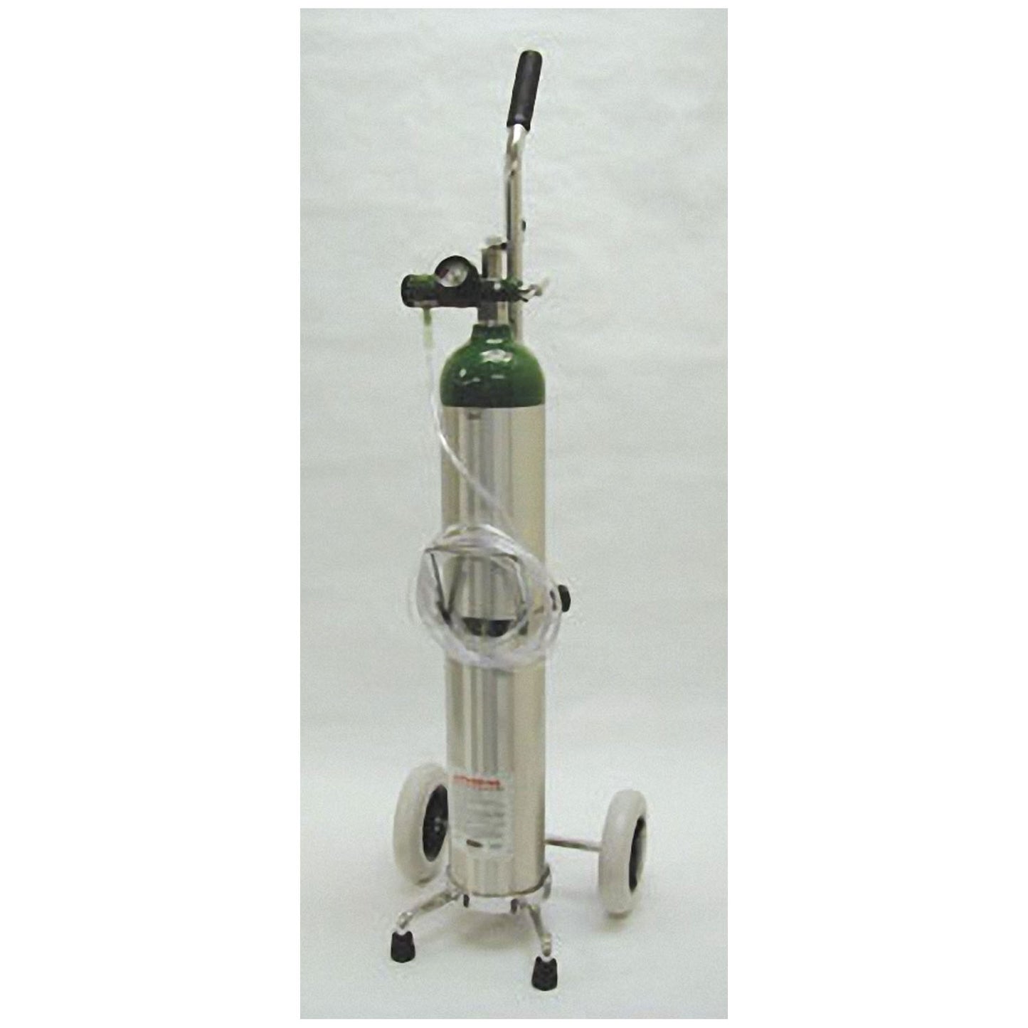 685 Liter Aluminum Oxygen Kit, "E" Cylinder, Empty, 1602E Cylinder, M1935-8GB Click Regulator (1/2-8 LPM), Nasal Cannula, Cart