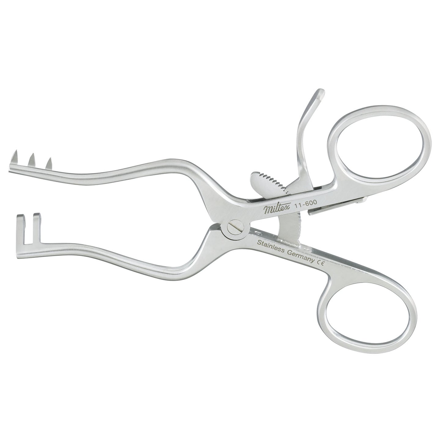 Weitlaner Retractor, 4", 2 x 3 Teeth, Sharp