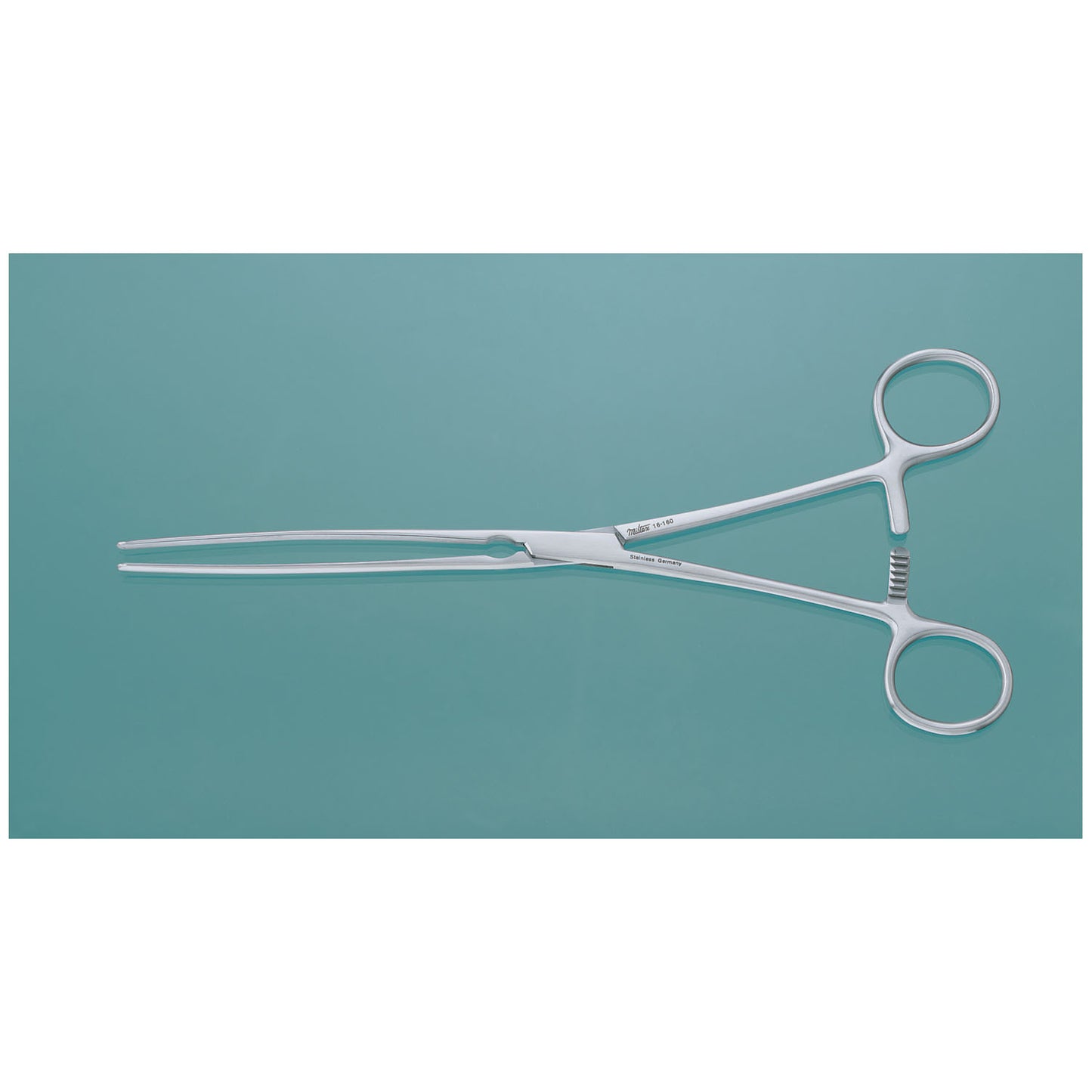 Doyen Forceps, 9", Straight, Longitudinal Serrations