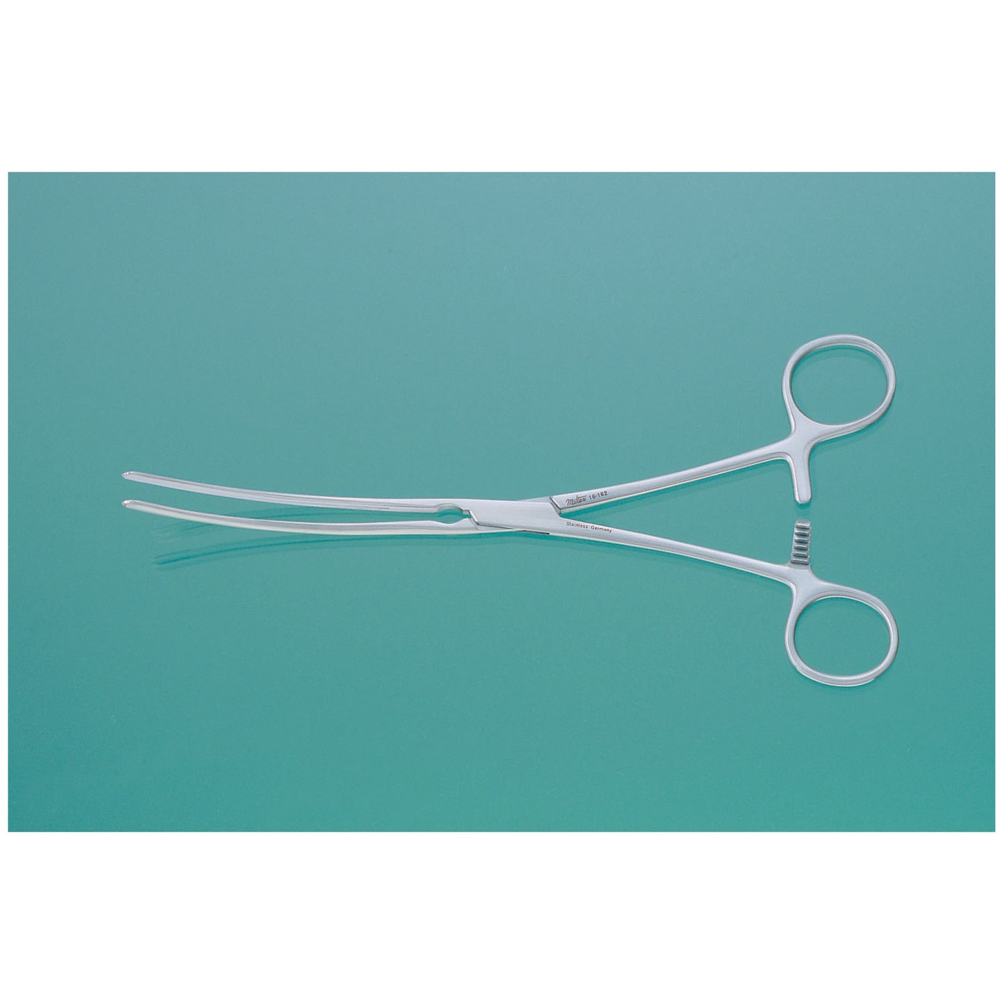 Doyen Forceps, 9", Curved, Longitudinal Serrations