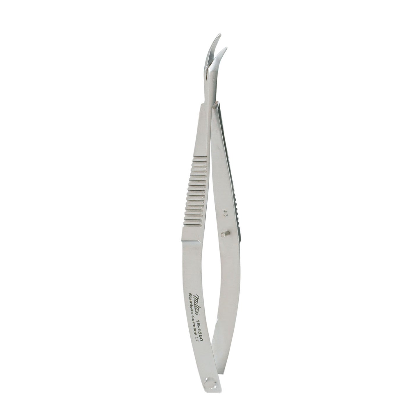 Corneal Scissors, 4_", Right, Inner Blade 1mm Longer, Blunt Tips
