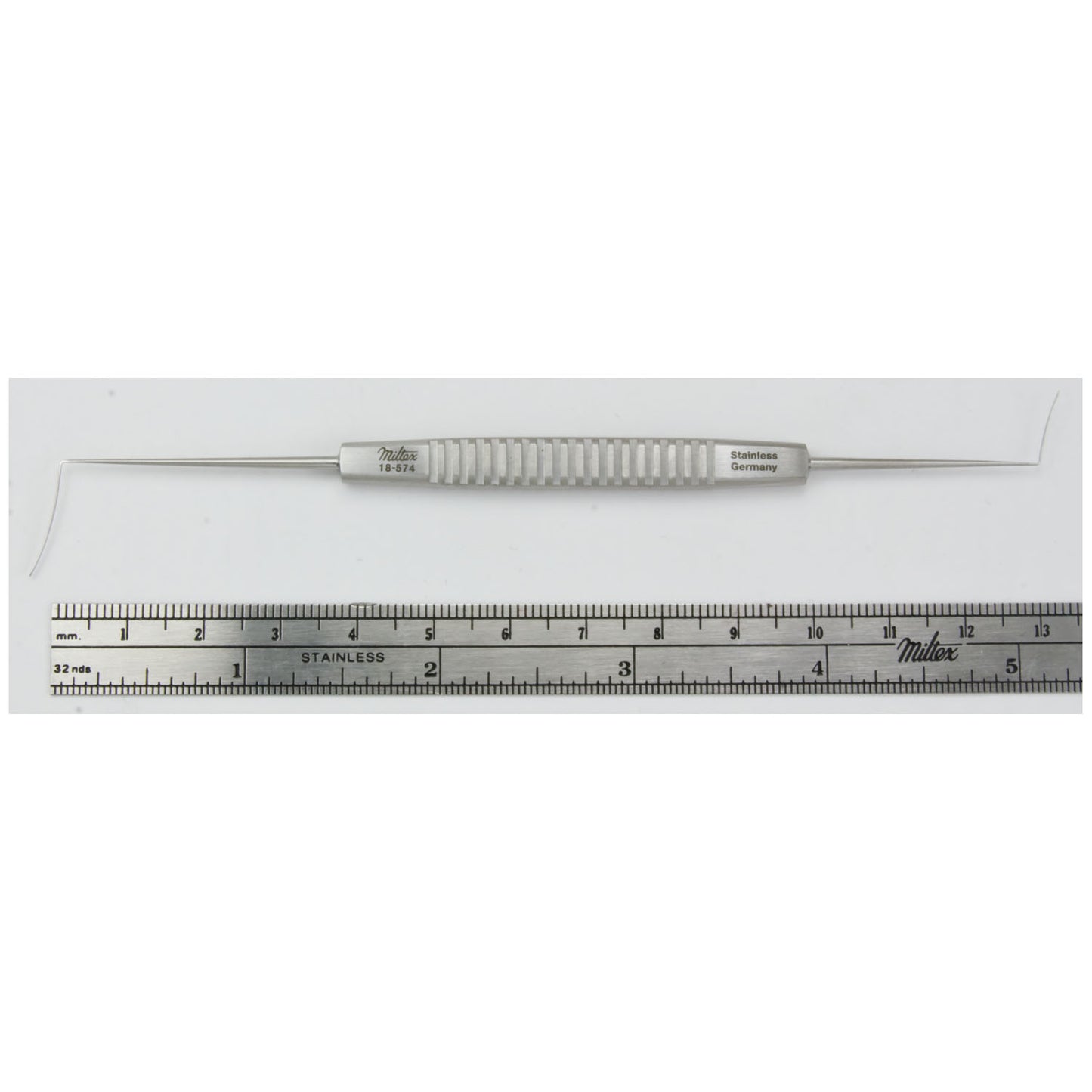 Cyclodialysis Spatula, 5_", Blades 10mm & 15mm x 0.5mm Wide