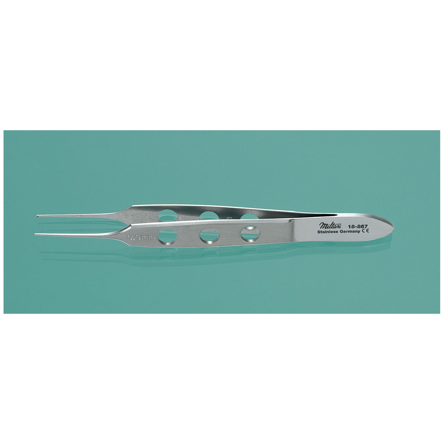 Bishop-Harmon Forceps, 3_", Micro Tissue, Delicate, 0.3mm, 1x2 Teeth