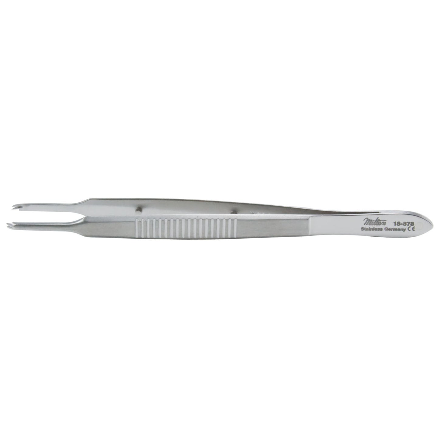 Fixation Forceps, Straight, 3_", 2 x 2 Curved Teeth Extending Beyond Each Other