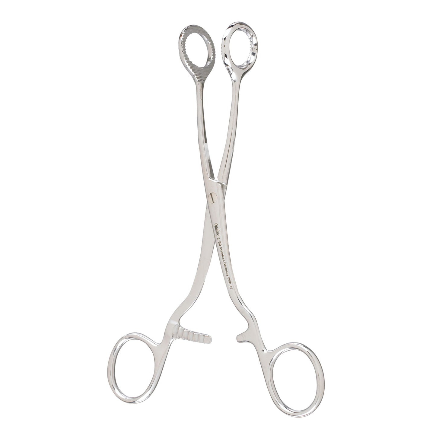Collin Tongue Seizing Forceps, 6_" Jaws, 25mm Wide