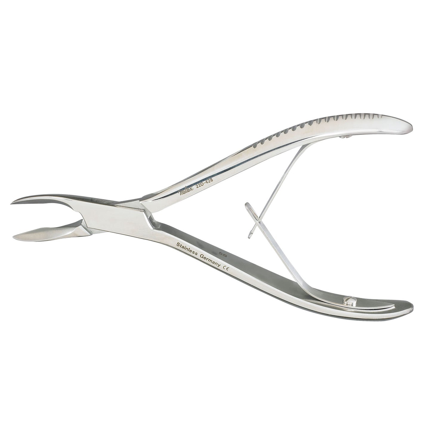Oral Surgery Rongeur, 6", No. 5S Pattern, Side Cutting, Slightly Curved