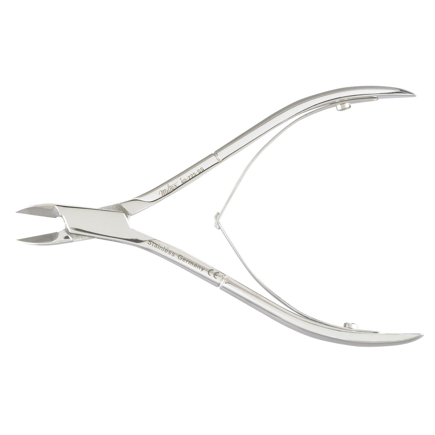 Nail Nipper, 4_", Stainless, Straight Jaws, Double Spring