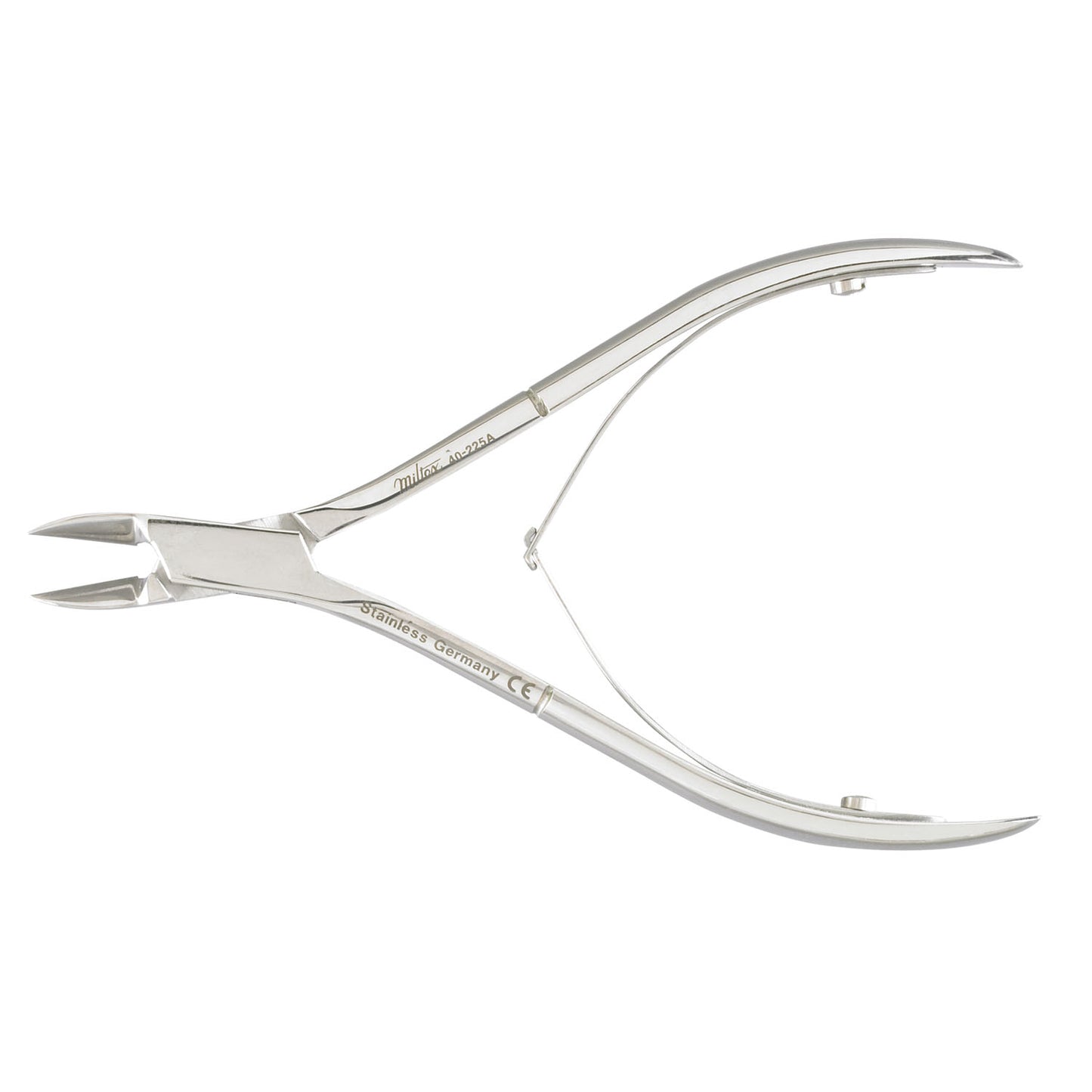 Nail Nipper, 4_", Stainless, Light Pattern, Delicate, Straight Jaws, Double Spring