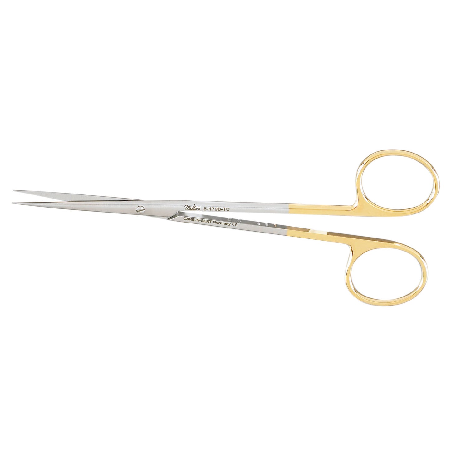 Metzenbaum Scissors, 5_" Straight, Delicate, Carb-N-Sert, Sharp Points