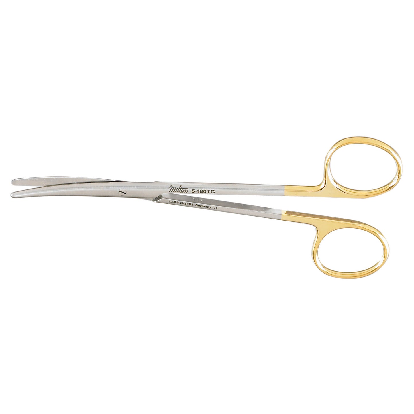 Metzenbaum Scissors, 5_" Curved, Standard, Carb-N-Sert, Blunt Points