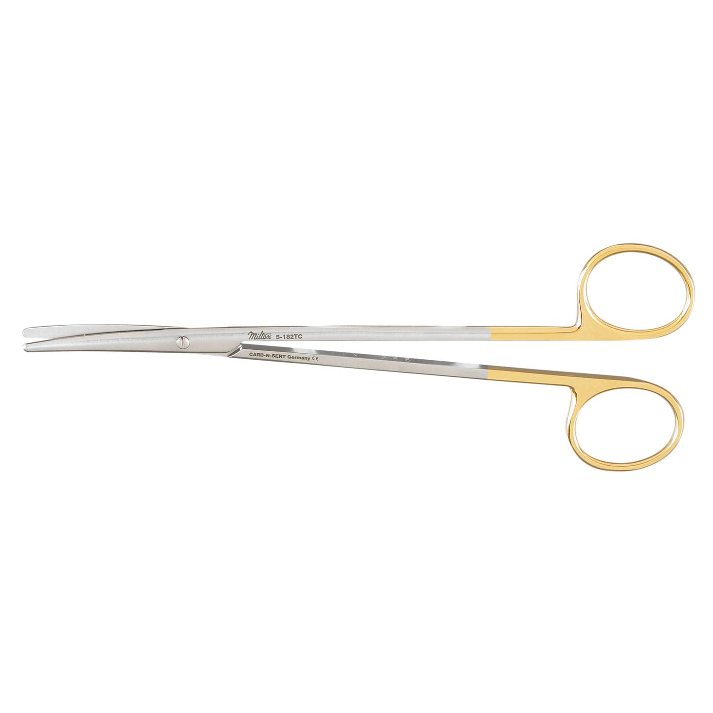 Metzenbaum Scissors, 7" Curved, Standard, Carb-N-Sert, Blunt Points