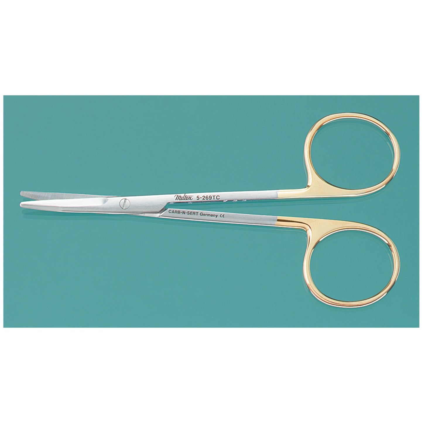 Kaye Dissecting Scissors, Curved, Tungsten Carbide, 4_"