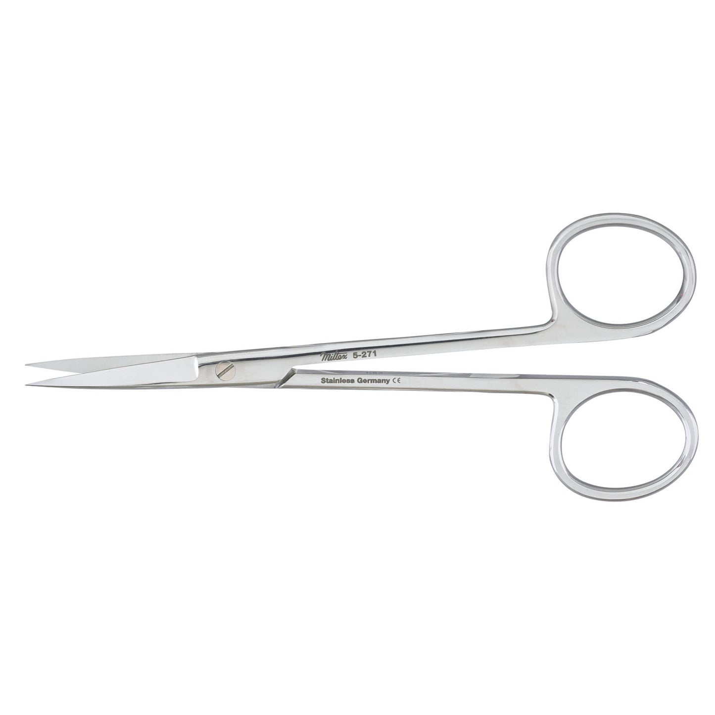 Surgery Scissors, 4_" Straight, Sharp-Sharp Points, Serrated Blade