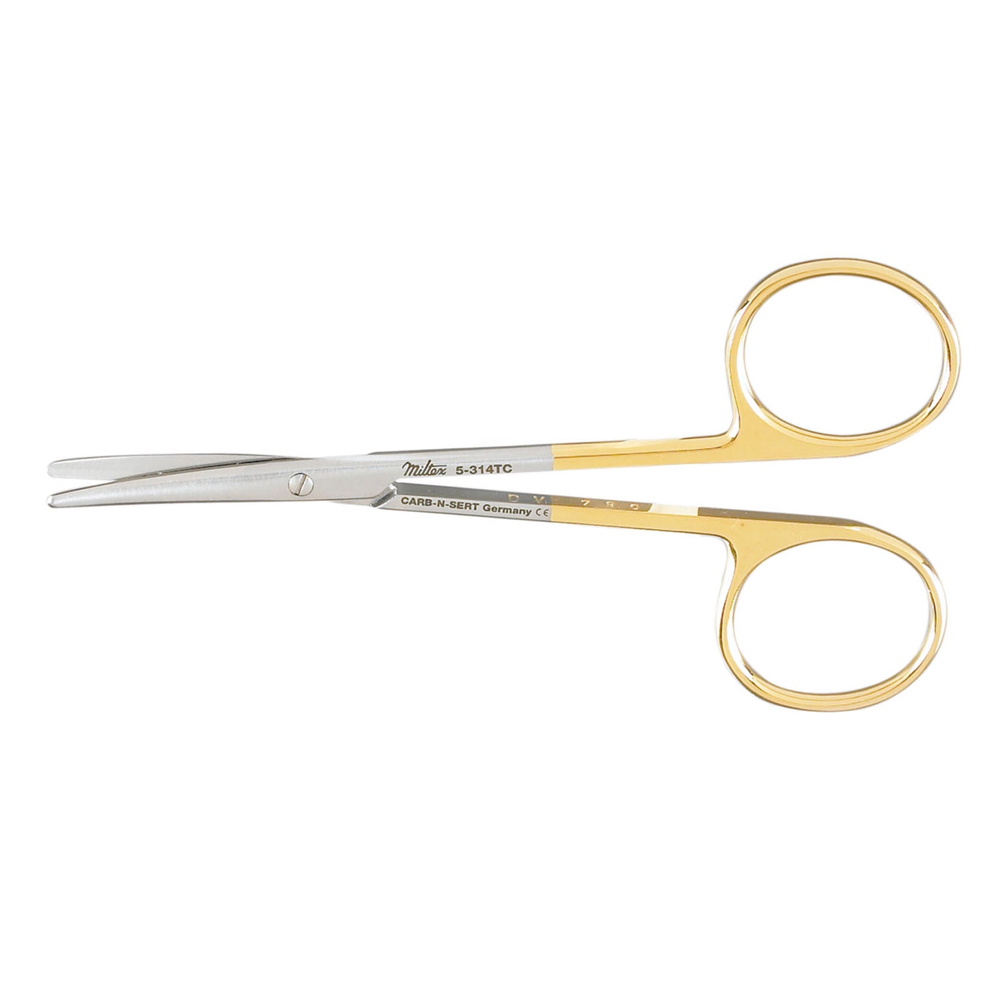 Strabismus Scissors, 4_" Curved, Carb-N-Sert