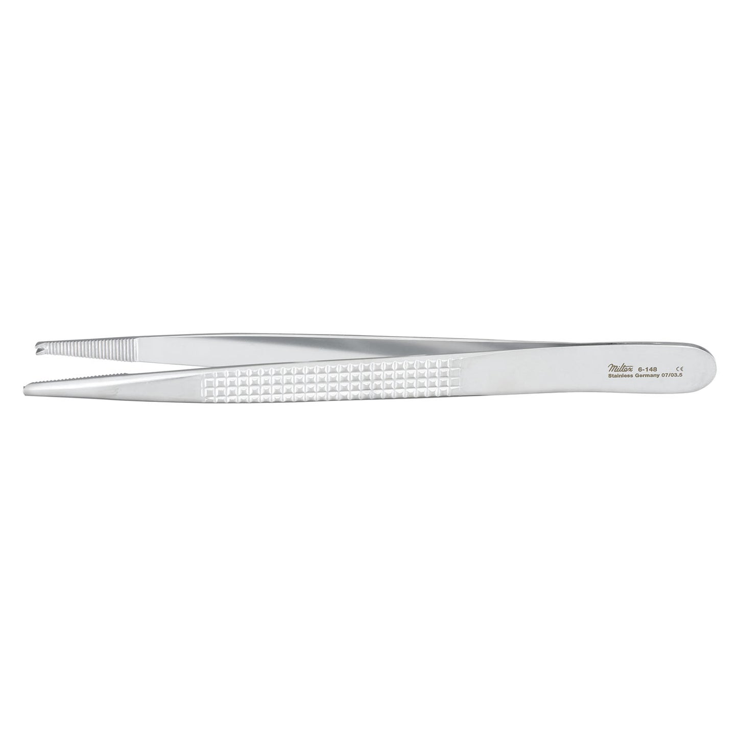 Tissue Forceps, 7", 1x2 Teeth, Serrated Tips