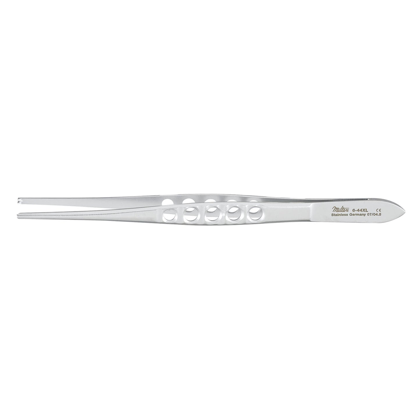 Tissue Forceps, 5_", 1x2 Teeth, Standard Lightweight, Fenestrated Handles