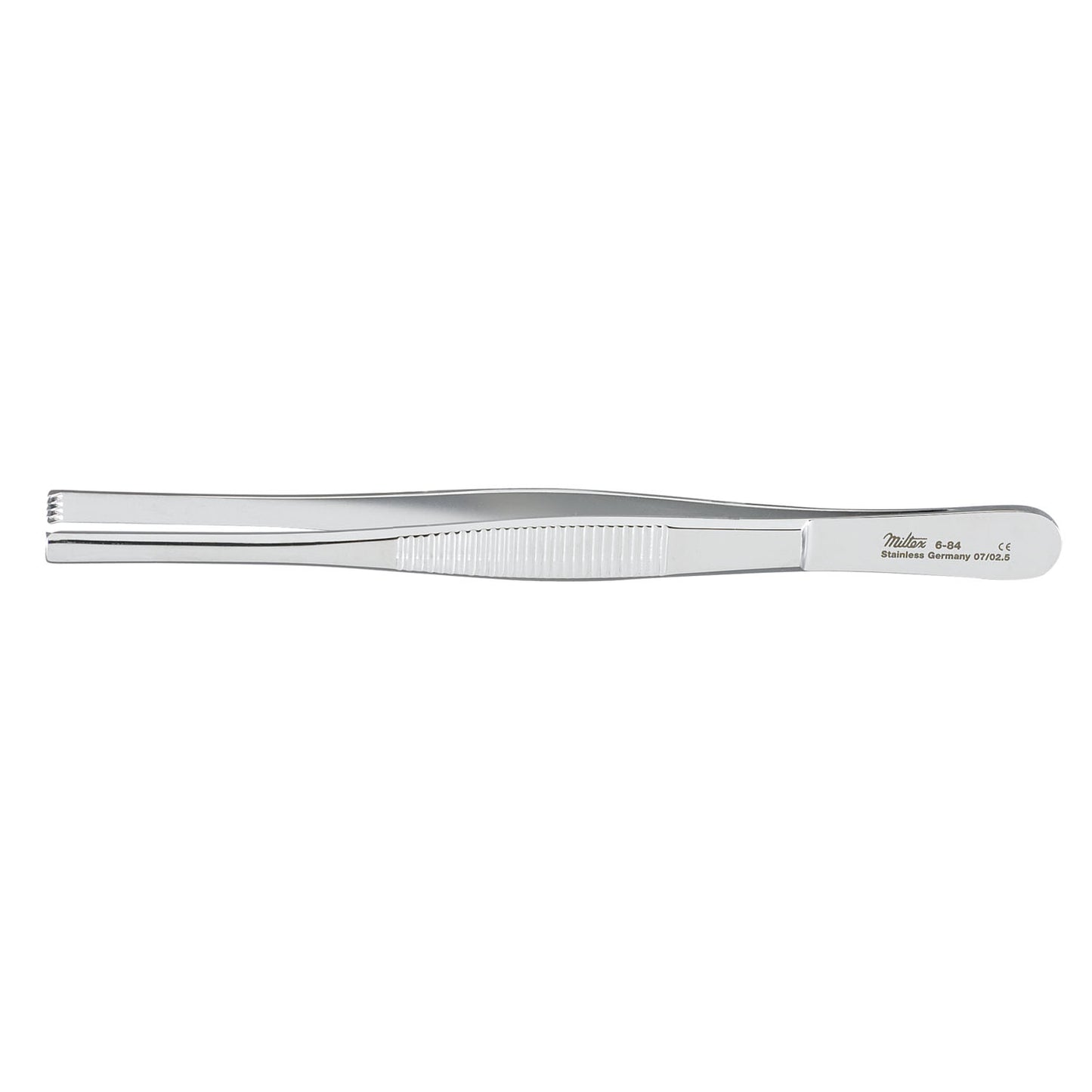Tissue Forceps, 5_", 4x5 Teeth, Standard, Serrated Handles
