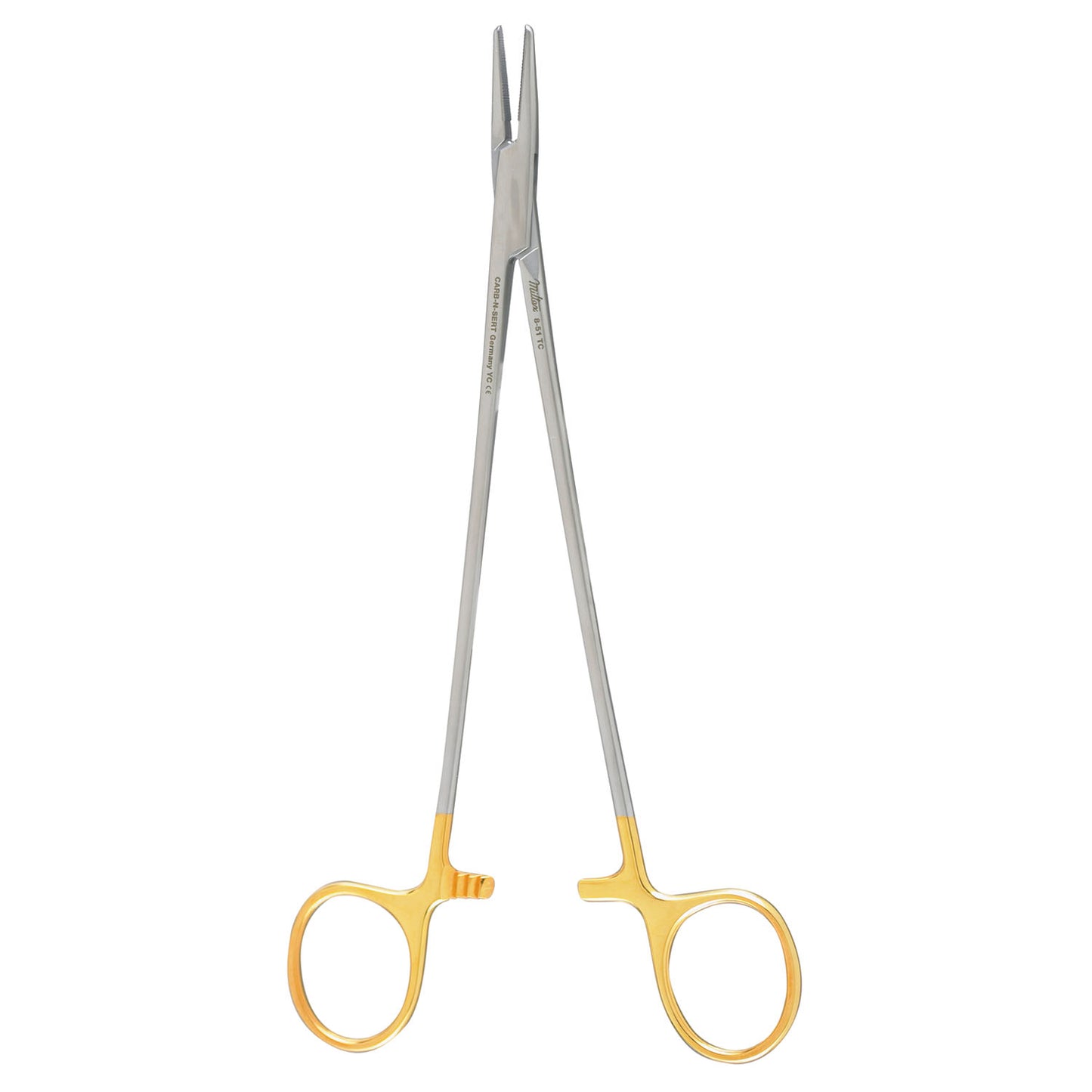 Crile-Wood Needle Holder, 7", Serrated Jaws, Carb-N-Sert T.C. Jaws