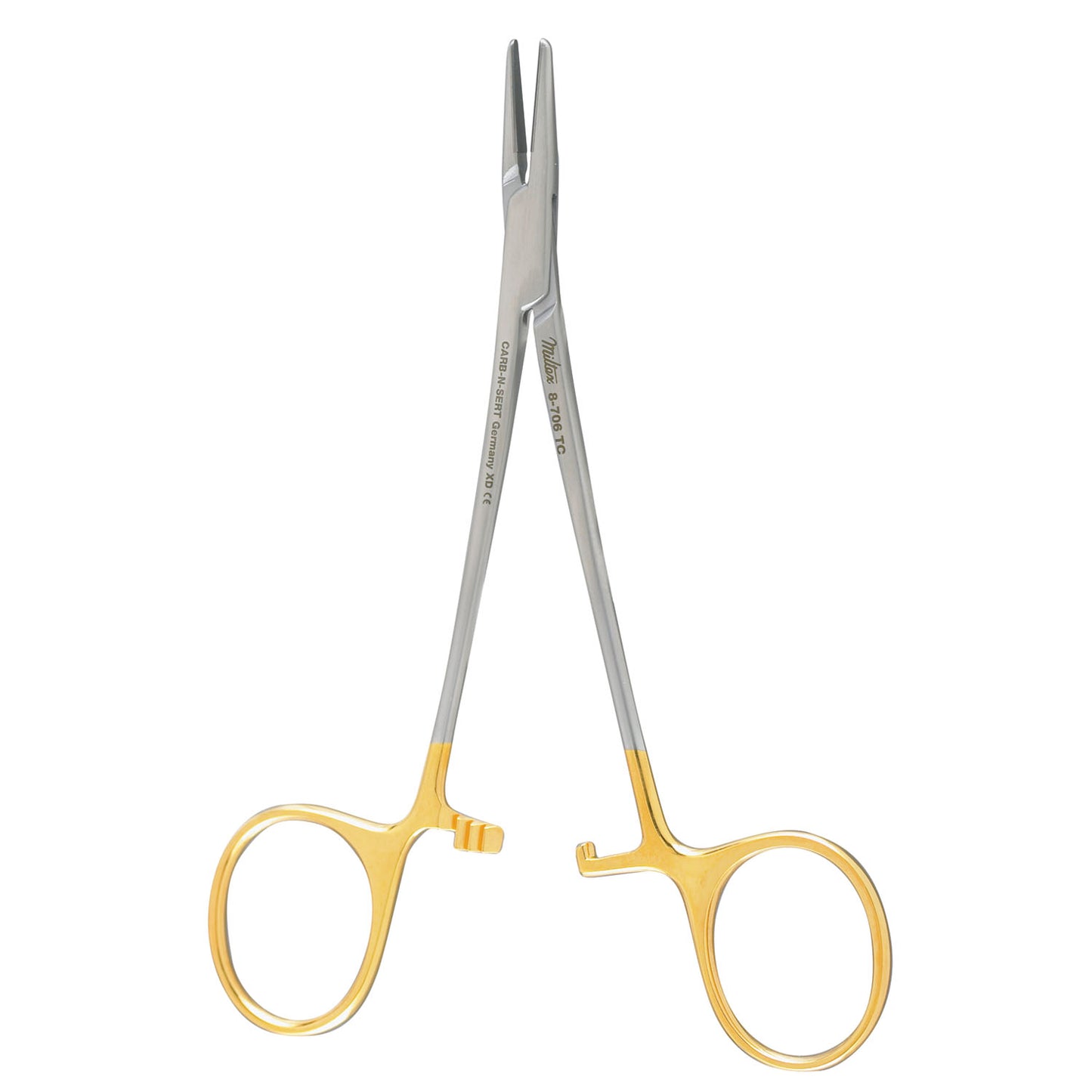 Webster Needle Holder, 5", Quick-Release Ratchet, Carb-N-Sert, Smooth