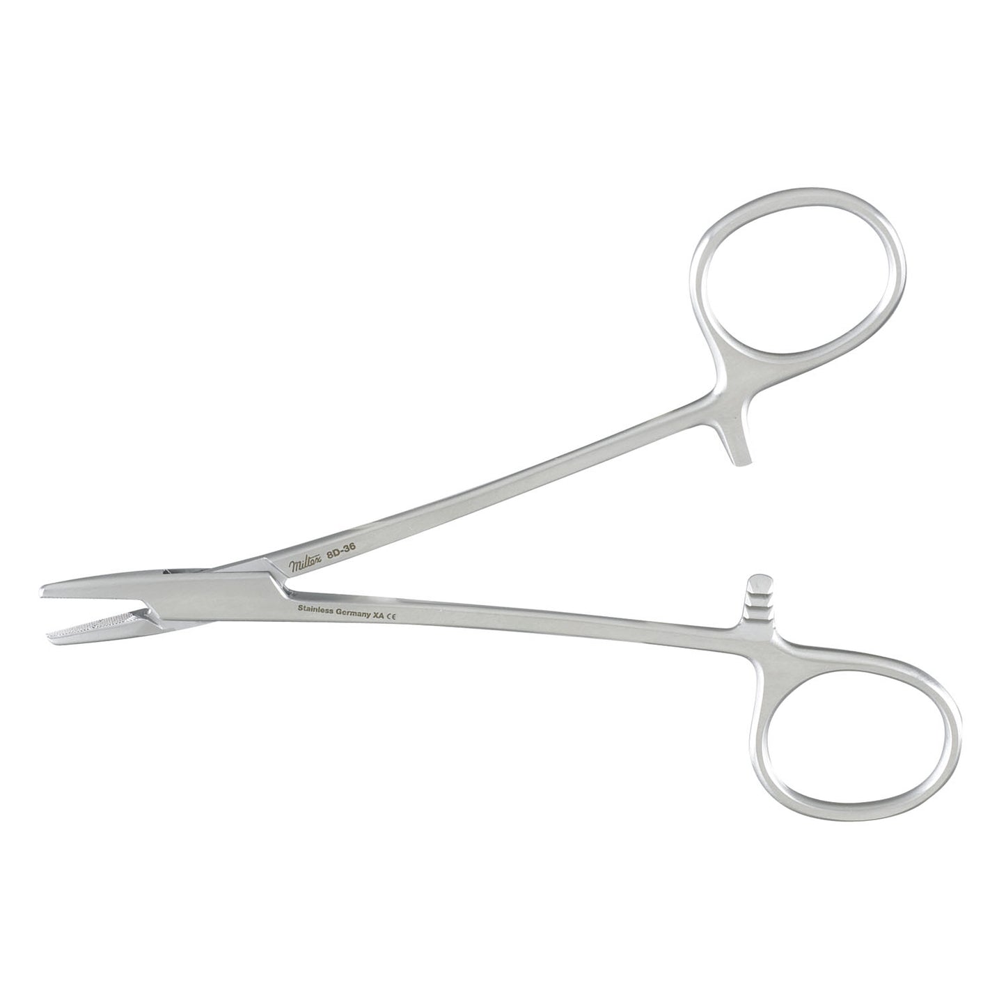 Halsey Needle Holder, 5", Serrated Jaws