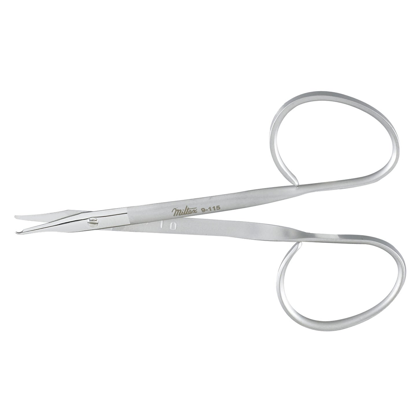 Reeh Stitch Scissors, Sharp Pointed Tips, Small Hook On 1 Blade, Ribbon Style Handles, 3_"