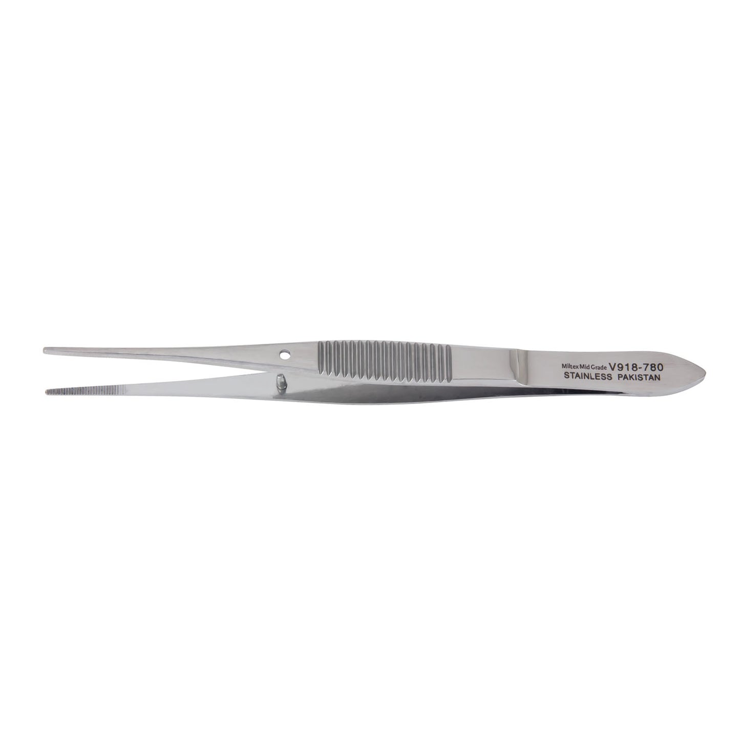 Eye Dressing Forceps, 4" Straight, Serrated