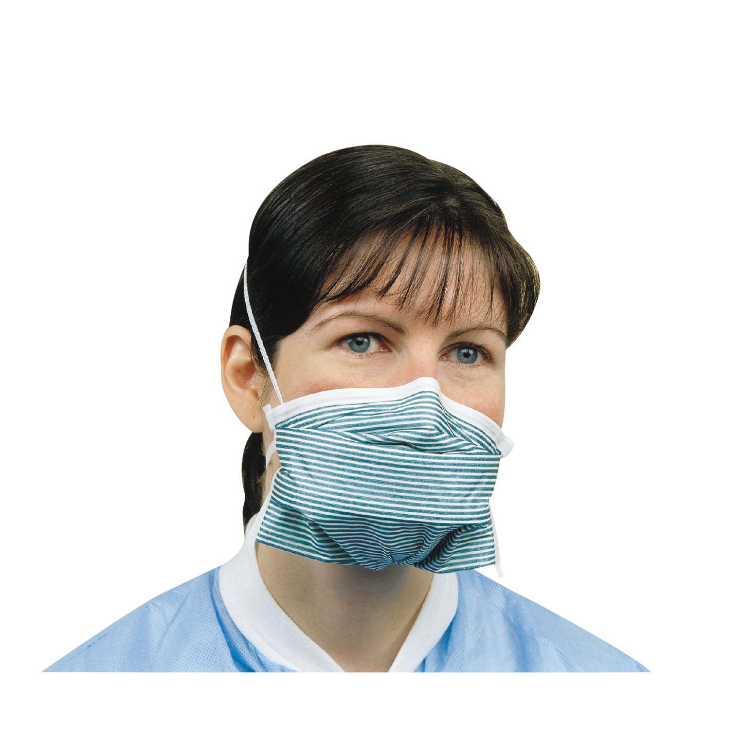 Teal Stripe, 8", Double Headband, NIOSH Approved, 35/bx, 6bx/cs