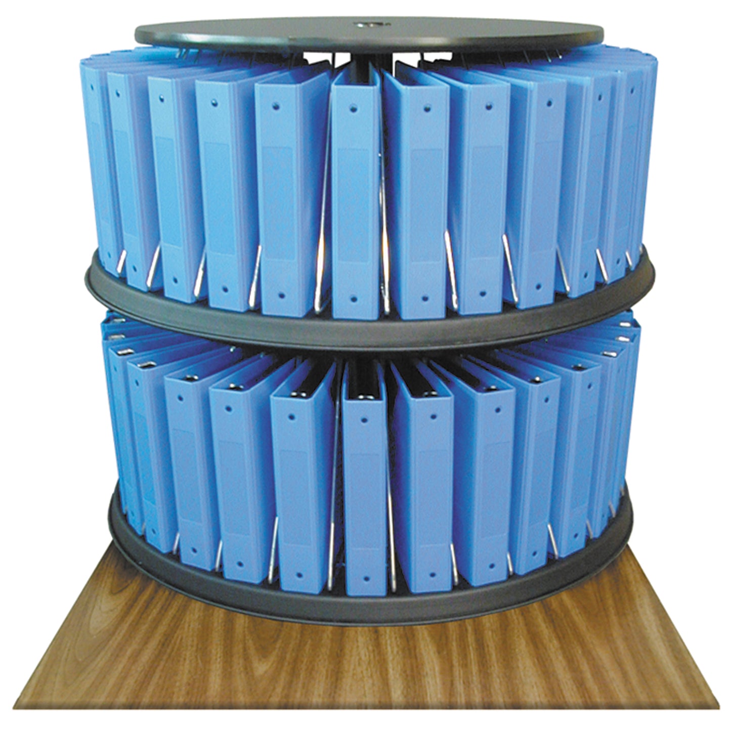 Chart Carousel, Countertop Model, Double Tier, 60 Chart Capacity, 34"H x 36"W x 36"D