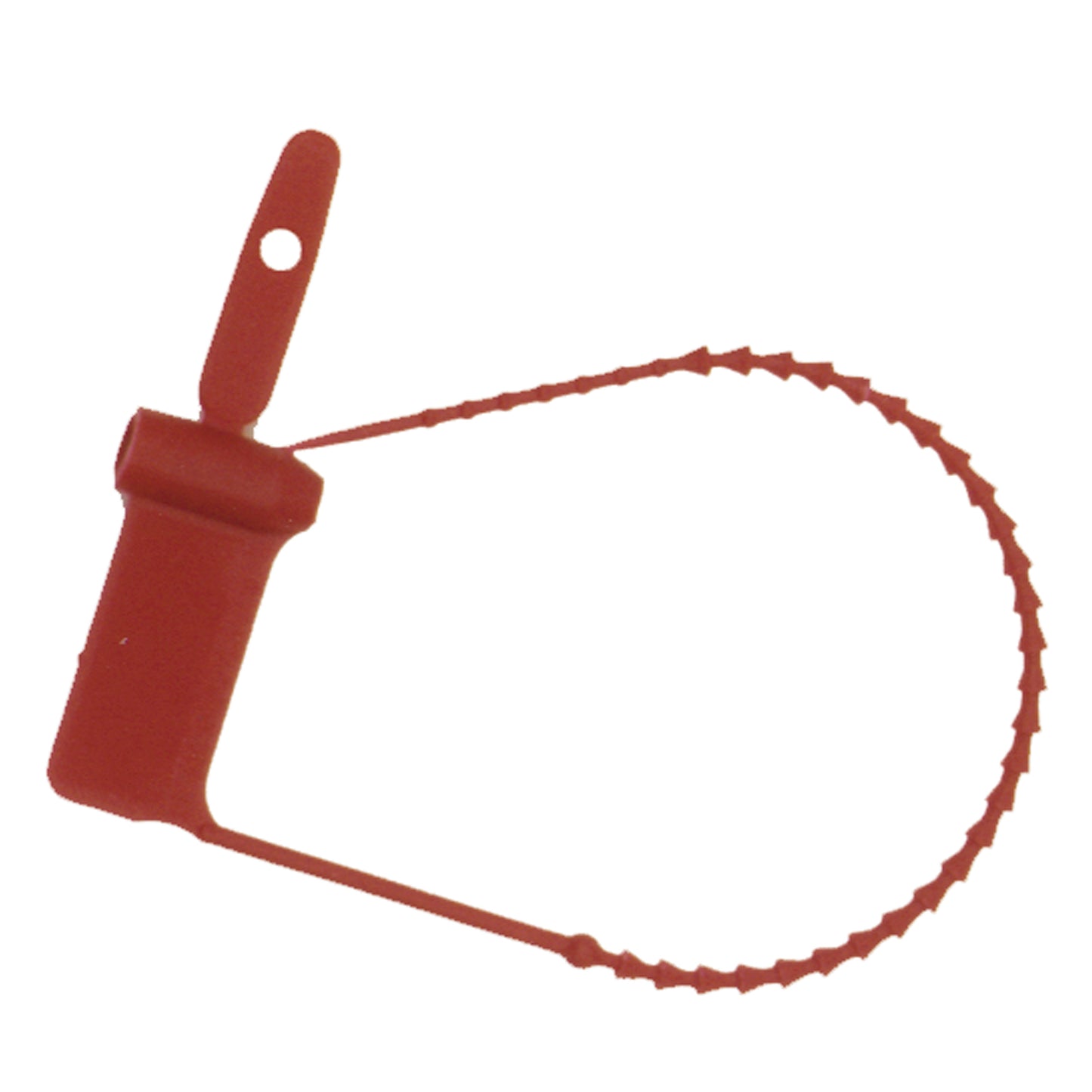 Padlock Control Seals, 7" Loop, Red, 100/pkg