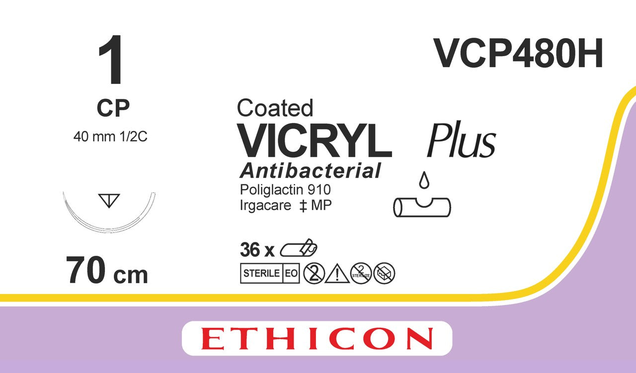 Suture, Reverse Cutting, Size 1, 27", Violet Braided, Needle CP, _ Circle, 3 dz/bx (Continental US Only)