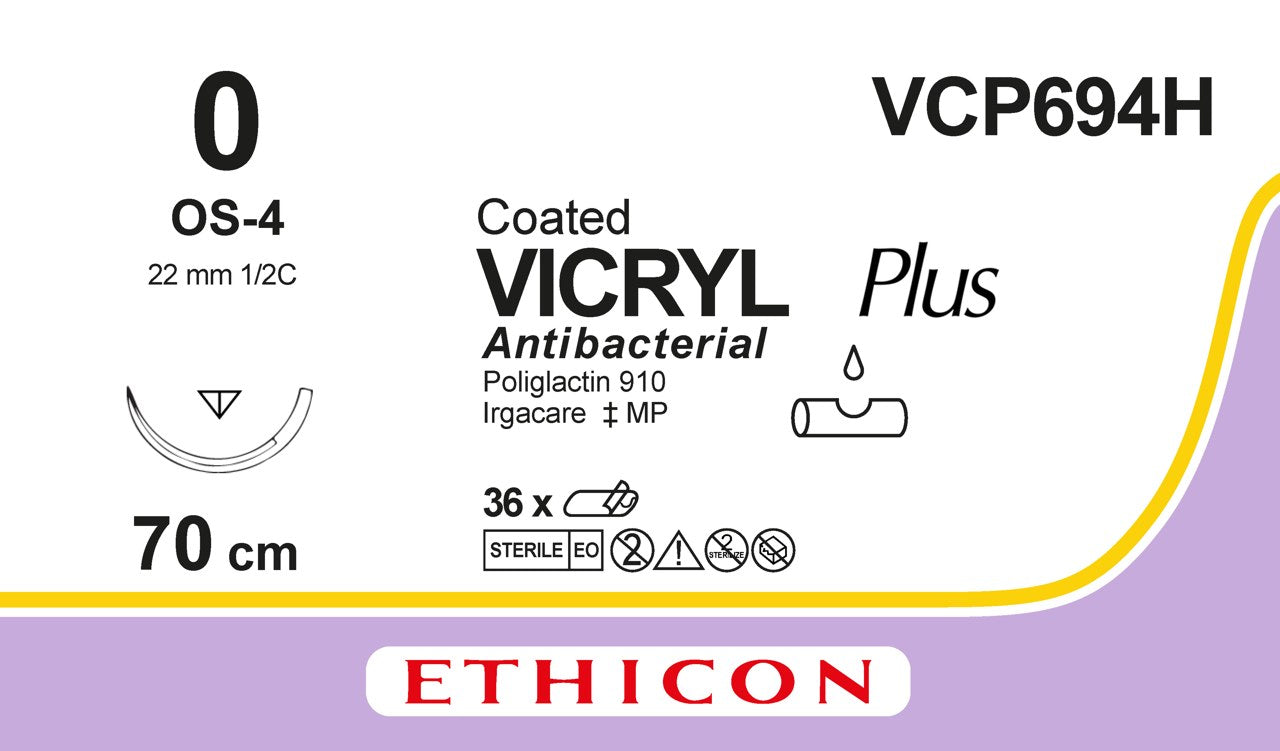 Suture, Reverse Cutting, Size 0, 18", Undyed Braided, Needle OS-4, _ Circle, 3 dz/bx (Continental US Only)