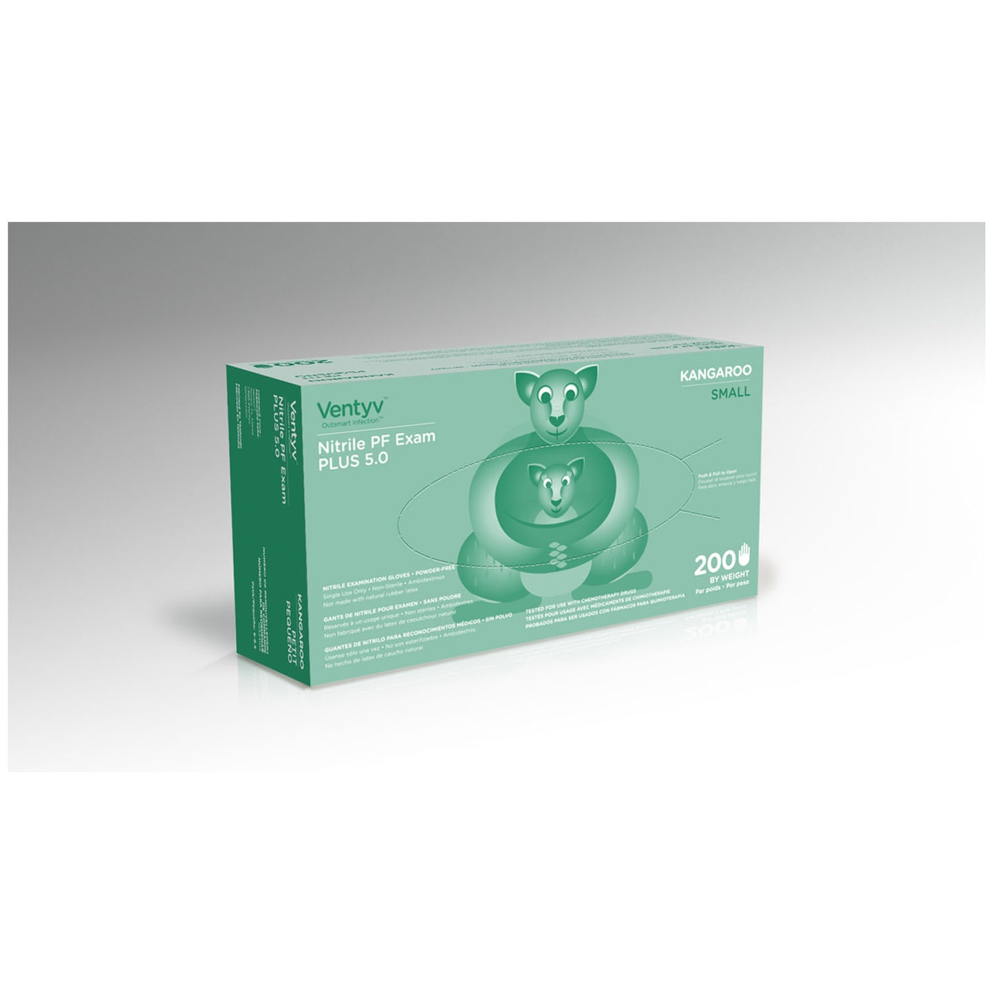 Glove, Exam, Nitrile, Powder-Free (PF), Textured Finger Tip, Chemotherapy Tested, Blue, Small, 200/bx, 10 bx/cs (60 cs/plt) (Continental US Only)